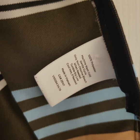 Jewel Tone Stripes Tank Top 3X Stripped Shell Sleveless Top by Talbots - Picture 6 of 7